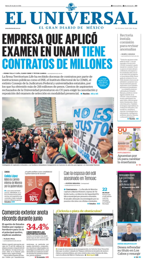 Cover of El Universal