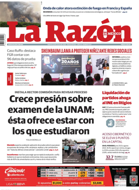 Cover of La Razon de Mexico