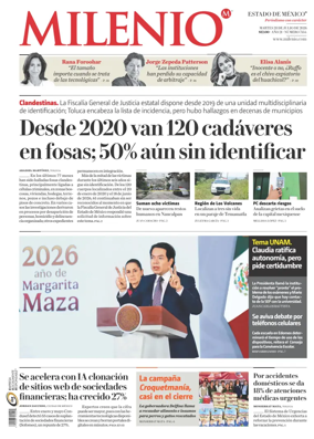 Cover of Milenio Edo de Mexico