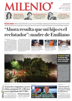 Cover of Milenio Jalisco