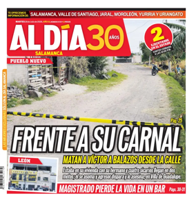 Cover of Periodico Al Dia (Salamanca)