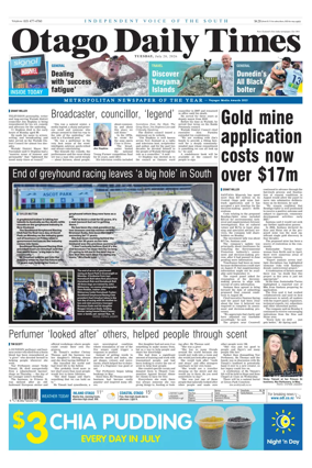 Cover of Otago Daily Times