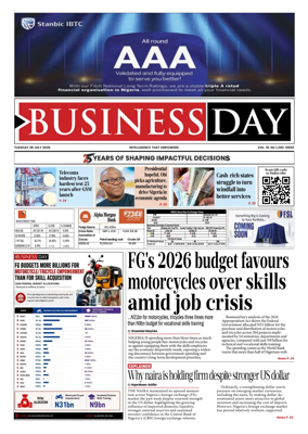Cover of Business Day (Nigeria)