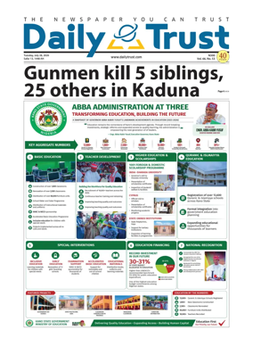 Cover of Daily Trust