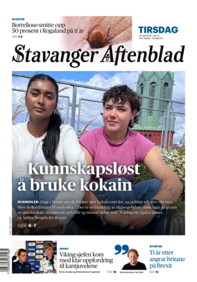 Cover of Stavanger Aftenblad