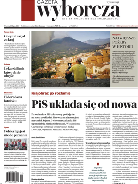 Cover of Gazeta Wyborcza Stoleczna