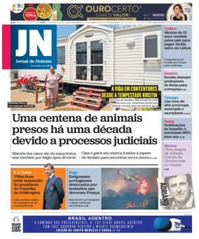 Cover of Jornal de Noticias