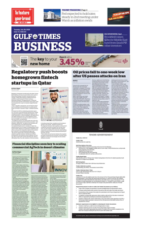 Cover of Gulf Times Business