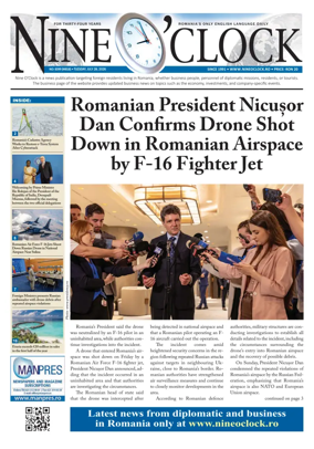 Cover of Nine o clock (Romania) Daily