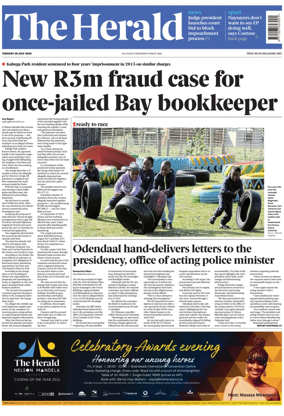 Cover of The Herald (South Africa)