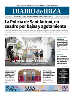 Cover of Diario de Ibiza
