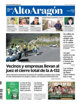 Cover of Diario del Alto Aragon