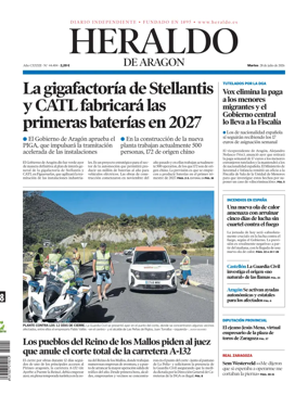 Cover of Heraldo de Aragon