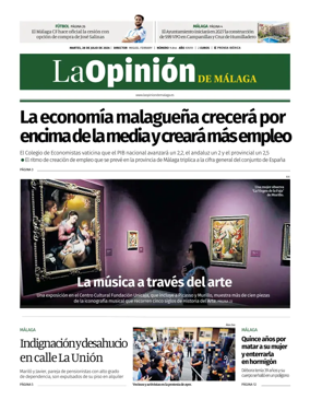 Cover of La Opinion de Malaga