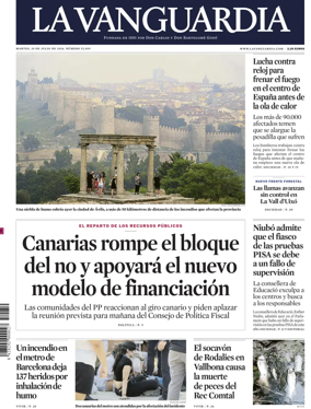 Cover of La Vanguardia (1st Edition)
