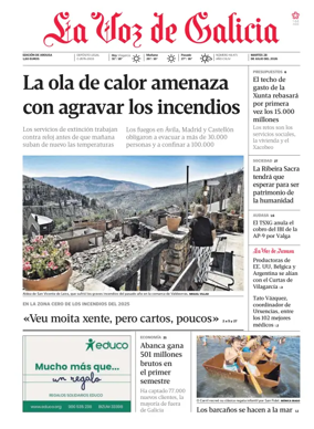 Cover of La Voz de Galicia (Arousa)