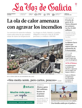 Cover of La Voz de Galicia (Barbanza)