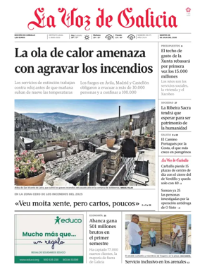 Cover of La Voz de Galicia (Carballo)