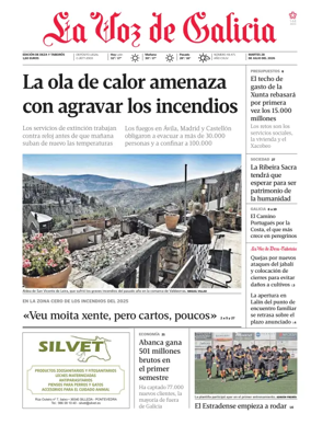 Cover of La Voz de Galicia (Deza)