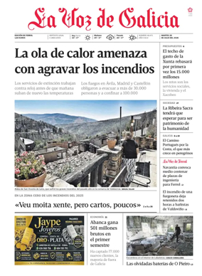 Cover of La Voz de Galicia (Ferrol)