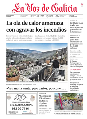 Cover of La Voz de Galicia (Monforte)