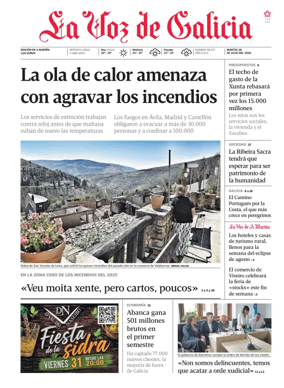 Cover of La Voz de Galicia (Viveiro)