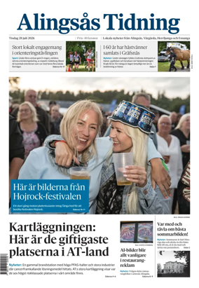 Cover of Alingsas Tidning