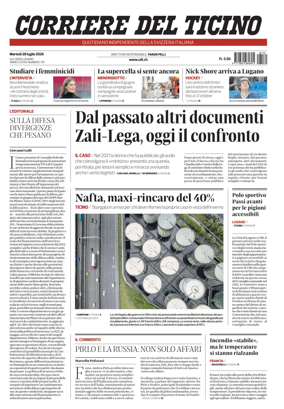 Cover of Corriere del Ticino