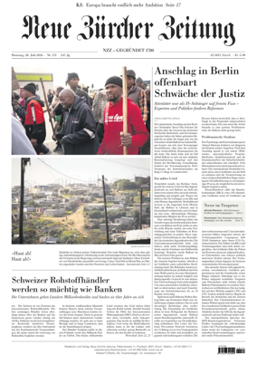 Cover of Neue Zurcher Zeitung