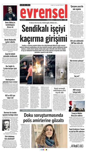 Cover of Evrensel Gazetesi