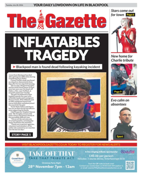 Cover of Blackpool Gazette