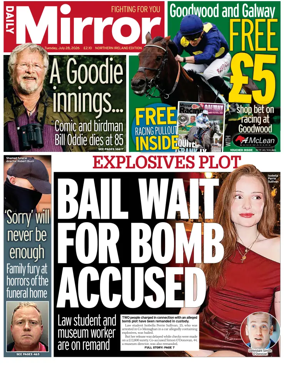 Cover of Daily Mirror (Northern Ireland)