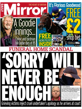 Cover of Daily Mirror