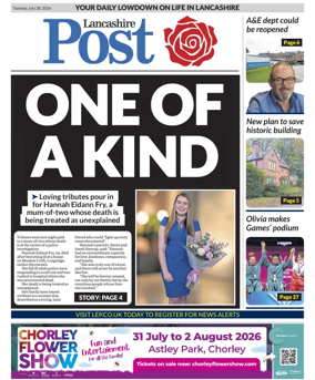 Cover of Lancashire Evening Post