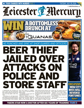 Cover of Leicester Mercury