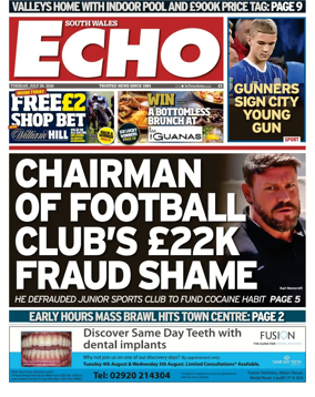 Cover of South Wales Echo