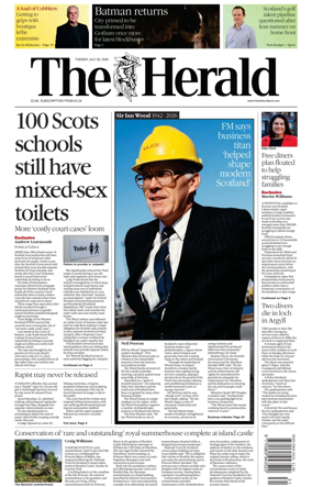 Cover of The Herald (Scotland)