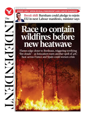Cover of The Independent