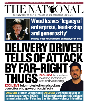 Cover of The National (Scotland)