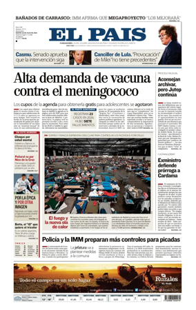 Cover of El Pais (Uruguay)
