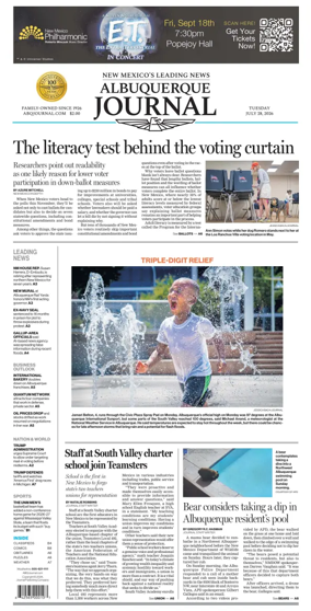Cover of Albuquerque Journal
