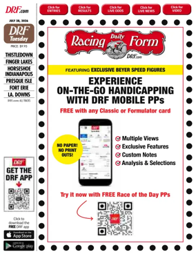 Cover of Daily Racing Form National Digital Edition