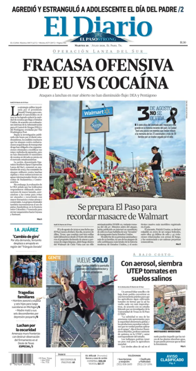Cover of El Diario de El Paso