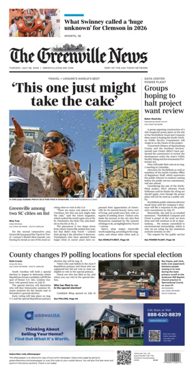 Cover of The Greenville News