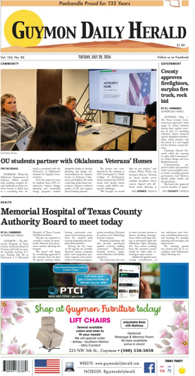Cover of Guymon Daily Herald