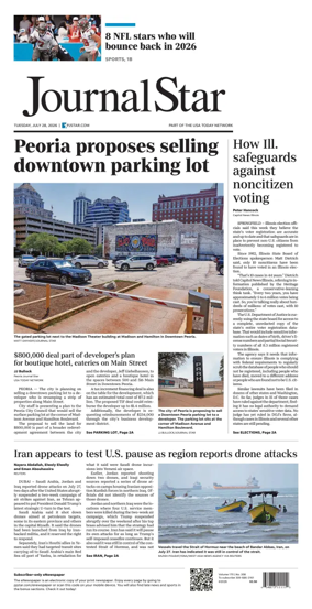 Cover of Journal Star (Peoria)