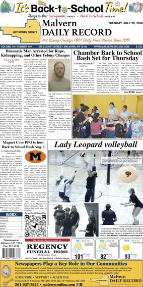 Cover of Malvern Daily Record