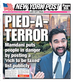 Cover of New York Post