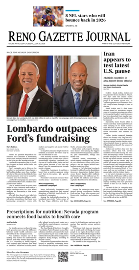 Cover of Reno Gazette Journal