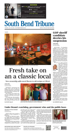 Cover of South Bend Tribune
